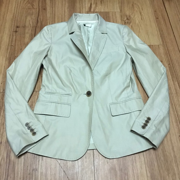J. Crew Jackets & Blazers - J. Crew Tan Khaki One Button Blazer Jacket